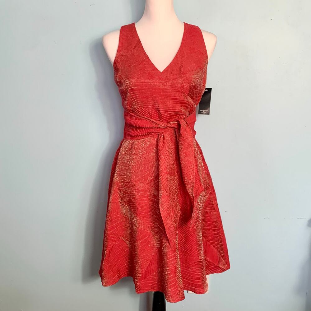 NWT Philosophy by Republic Red Sleeveless Dress Size 2 Petite